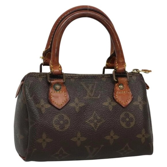LOUIS VUITTON Monogram Mini Speedy Hand Bag M41534 LV Auth 139724 - Picture 1 of 16